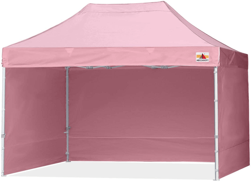 ABCCANOPY Ez Pop Up Canopy Tent with Sidewalls 10x10 Commercial -Series Home & Garden > Lawn & Garden > Outdoor Living > Outdoor Structures > Canopies & Gazebos ABCCANOPY pink 10X15 