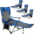 ABCCANOPY Folding Reclining Camping Chair Portable Camping Chair with Footrest, Storage Bag & Headrest, Army Green Sporting Goods > Outdoor Recreation > Camping & Hiking > Camp Furniture ABCCANOPY Royal Blue 4 