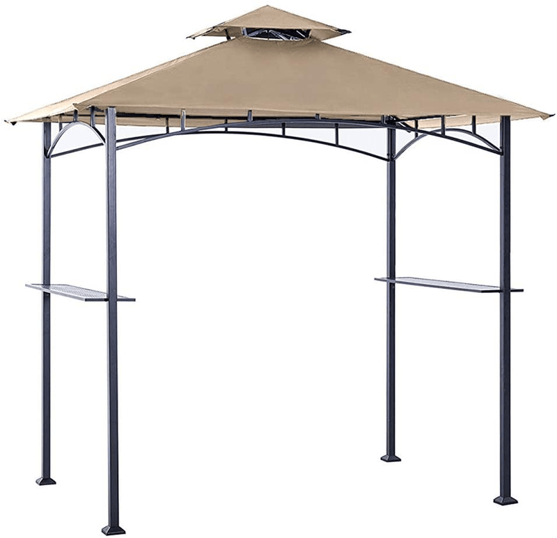 ABCCANOPY Grill Shelter Replacement Canopy Roof ONLY FIT for Gazebo Model L-GZ238PST-11 (Brown) Home & Garden > Lawn & Garden > Outdoor Living > Outdoor Structures > Canopies & Gazebos ABCCANOPY beige  