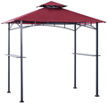 ABCCANOPY Grill Shelter Replacement Canopy Roof ONLY FIT for Gazebo Model L-GZ238PST-11 (Brown) Home & Garden > Lawn & Garden > Outdoor Living > Outdoor Structures > Canopies & Gazebos ABCCANOPY burgundy  