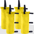 ABCCANOPY Sand Bags Canopy Tent Weights,4 Pack (Black) Home & Garden > Lawn & Garden > Outdoor Living > Outdoor Structures > Canopies & Gazebos ABCCANOPY yellow 9"x18" 