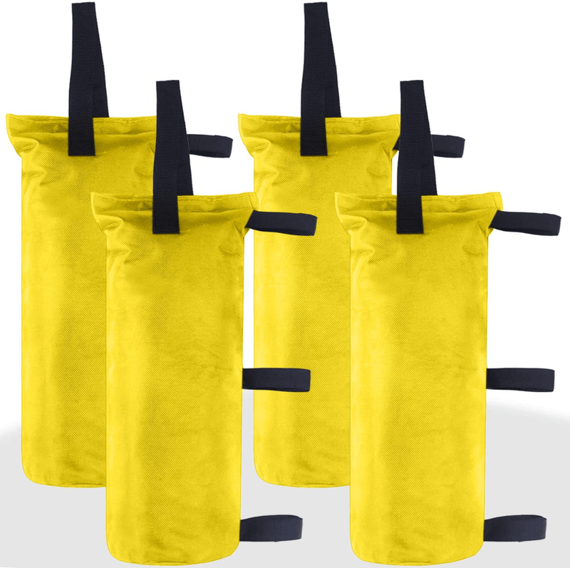 ABCCANOPY Sand Bags Canopy Tent Weights,4 Pack (Black) Home & Garden > Lawn & Garden > Outdoor Living > Outdoor Structures > Canopies & Gazebos ABCCANOPY yellow 9"x18" 