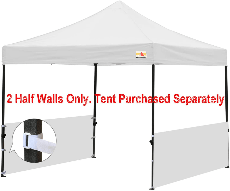 ABCCANOPY Sunwall Accessory, Two Half Walls for 10'x10', 10'x15', 10'x20' Pop Up Party Canopy（2 Half Walls Only. Canopy Purchased Separately） (White) Home & Garden > Lawn & Garden > Outdoor Living > Outdoor Structures > Canopies & Gazebos ABCCANOPY   