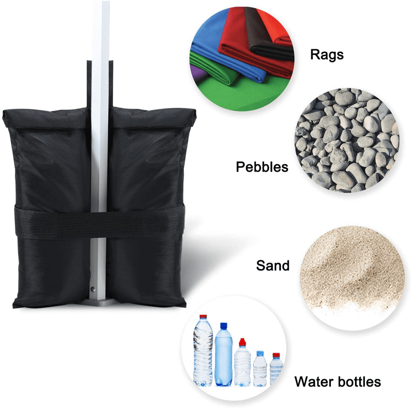 ABCCANOPY Weight Bags Tent Instant Shelters Gazebo Sand Bags 4Pcs, 40lb Capacity per Bag