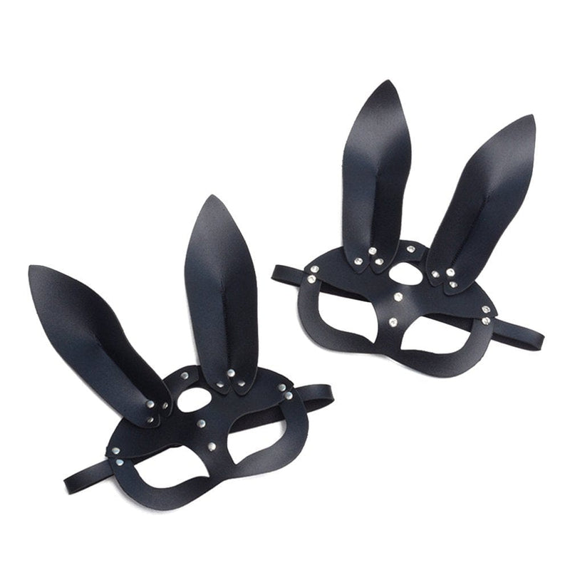 Abenow Women Sexy Rabbit Ears Mask Cute Bunny Long Ears Face Mask Halloween Masquerade Party Cosplay Costume Prop