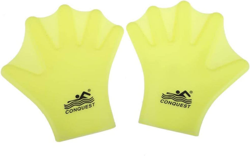 OMDD Silicone Webbed Swimming Gloves Aqua Fit Swim Training Gloves Web Gloves Swimming,Closed Full Finger Webbed Water Gloves Unisex Adult,2Pcs Sporting Goods > Outdoor Recreation > Boating & Water Sports > Swimming > Swim Gloves OMDD   