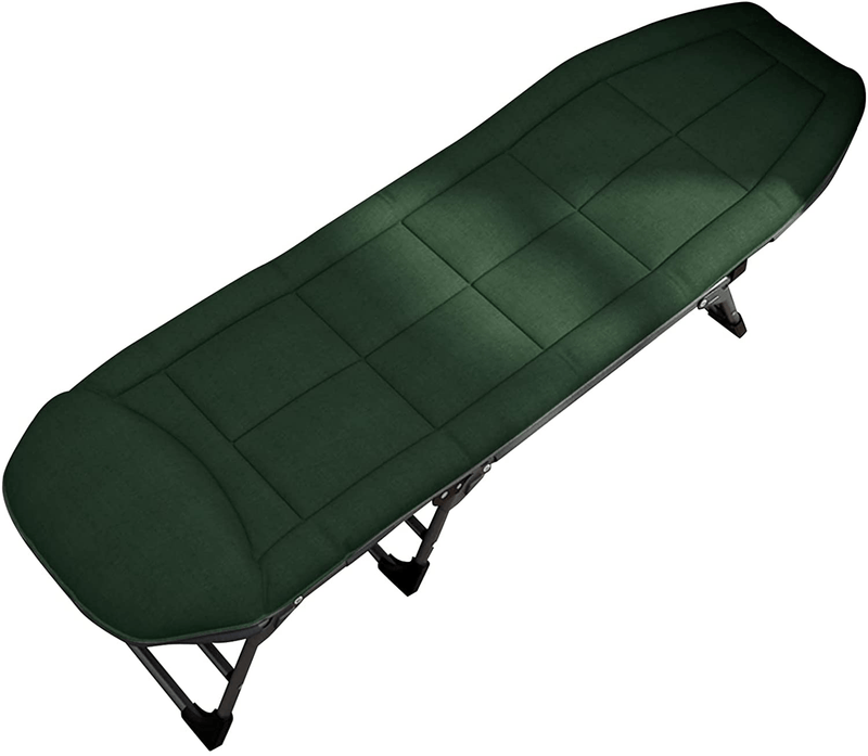 ABORON Folding Camping Cots for Adults, Folding Camping Cots Portable, Heavy Duty Sleeping Cots W/Mattress & Carrying Bag (75" L X 28" W + 75" L X 28" W, Kimono Gray Cot & Pearl Cotton Pads) Sporting Goods > Outdoor Recreation > Camping & Hiking > Camp Furniture ABORON Moss 79"L x 25" W 