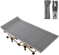 ABORON Folding Camping Cots for Adults, Folding Camping Cots Portable, Heavy Duty Sleeping Cots W/Mattress & Carrying Bag (75" L X 28" W + 75" L X 28" W, Kimono Gray Cot & Pearl Cotton Pads) Sporting Goods > Outdoor Recreation > Camping & Hiking > Camp Furniture ABORON Gray (Without Pad) 75"L x 28"W 