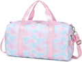 Abshoo Sports Gym Bag for Girls Teen Weekender Carry on Women Travel Duffel Bag with Shoe Compartment (Tie Dye D) Home & Garden > Household Supplies > Storage & Organization abshoo Mermaid Pink  