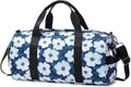 Abshoo Sports Gym Bag for Girls Teen Weekender Carry on Women Travel Duffel Bag with Shoe Compartment (Tie Dye D) Home & Garden > Household Supplies > Storage & Organization abshoo Floral Navy  