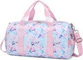 Abshoo Sports Gym Bag for Girls Teen Weekender Carry on Women Travel Duffel Bag with Shoe Compartment (Tie Dye D) Home & Garden > Household Supplies > Storage & Organization abshoo Tie Dye Blue  