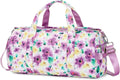 Abshoo Sports Gym Bag for Girls Teen Weekender Carry on Women Travel Duffel Bag with Shoe Compartment (Tie Dye D) Home & Garden > Household Supplies > Storage & Organization abshoo Floral Purple  