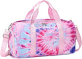 Abshoo Sports Gym Bag for Girls Teen Weekender Carry on Women Travel Duffel Bag with Shoe Compartment (Tie Dye D)