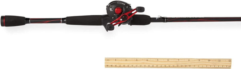 Abu Garcia Black Max Baitcast Low Profile Reel and Fishing Rod Combo , 6'6" - Medium - 1Pc