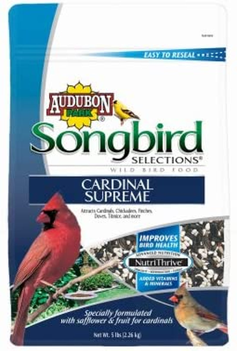 Songbird Selections 11968 Cardinal Supreme Wild Bird Food, 10-Pound Animals & Pet Supplies > Pet Supplies > Bird Supplies > Bird Food Audubon Park 5-Pound  