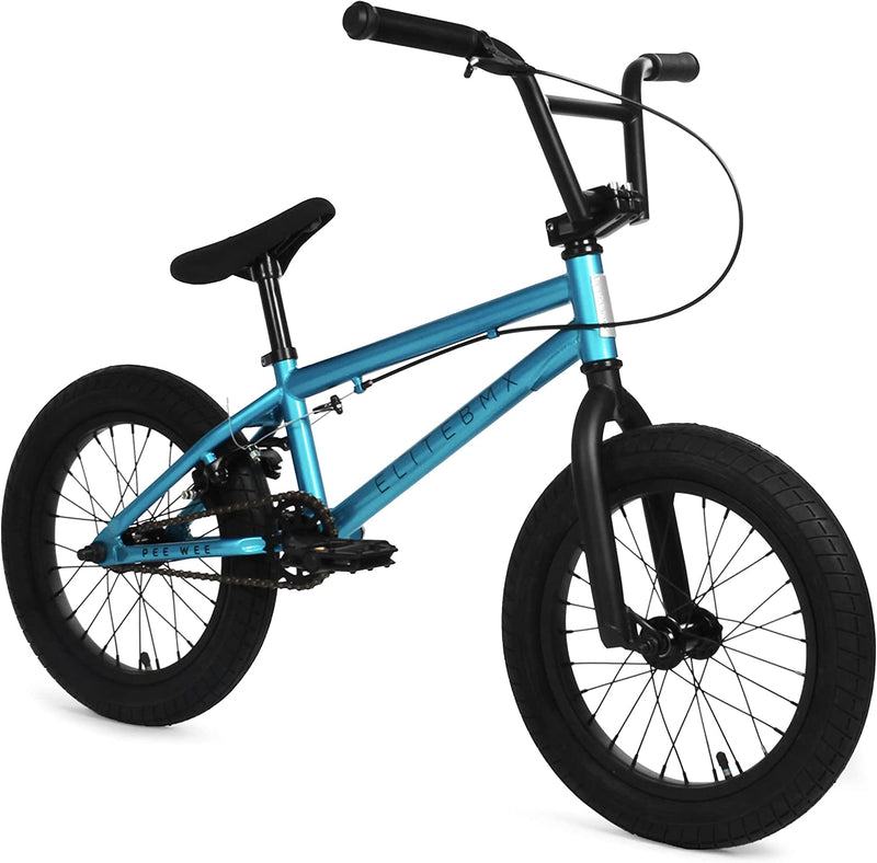 Elite BMX Bicycle 20” & 16" Freestyle Bike - Stealth and Peewee Model Sporting Goods > Outdoor Recreation > Cycling > Bicycles Elite Bicycles Blue 16" 