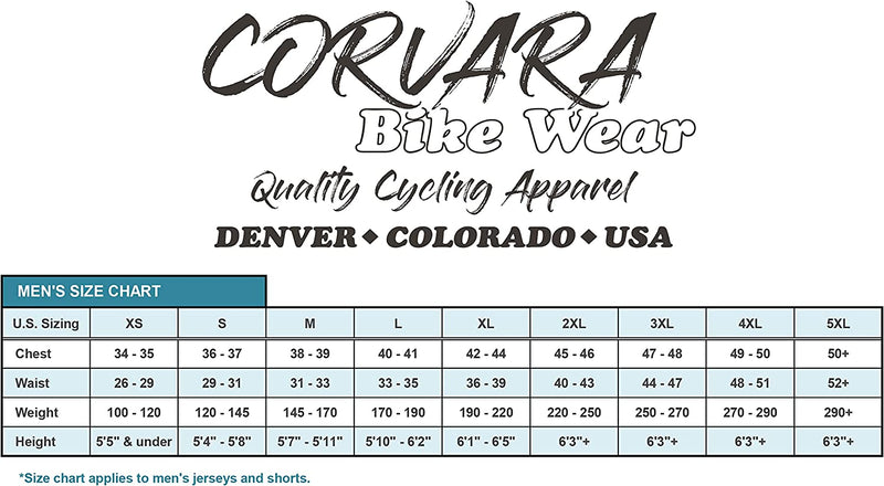 CORVARA BIKE WEAR Men'S Bigfoot Cycling Short Sleeve Bike Jersey Sporting Goods > Outdoor Recreation > Cycling > Cycling Apparel & Accessories CORVARA BIKE WEAR   