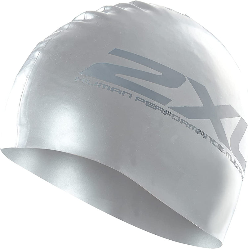 2XU Silicone Swim Cap Sporting Goods > Outdoor Recreation > Boating & Water Sports > Swimming > Swim Caps 2XU Silver/Silver One Size 