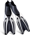 Wuxp Swimming Fins Adult Snorkel Foot Carbon Diving Fins Beginner Water Sports Equipment Portable Scuba Diving Flippers Adjustable Snorkel Fins for Snorkeling, Swimming A Sporting Goods > Outdoor Recreation > Boating & Water Sports > Swimming wuxp Black and white Large 
