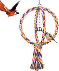 Leerking Bird Perches Parrot Cotton Rope Bungee Bird Toy, 39 Inches  LeerKing Globular  