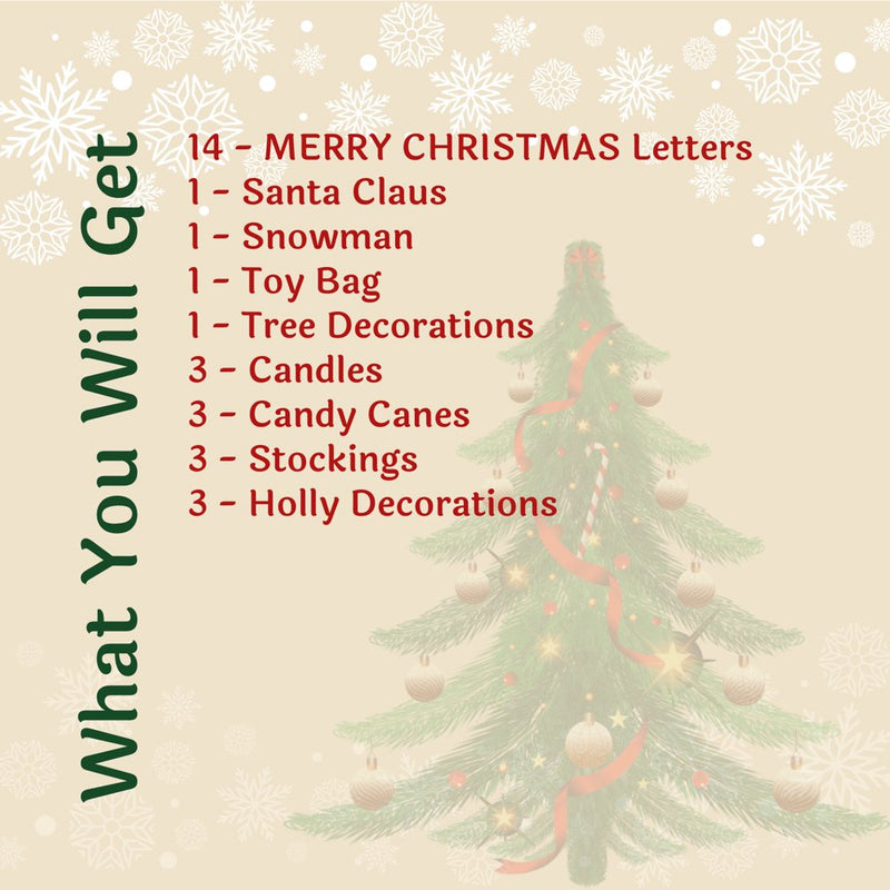 Merry Christmas Garage Door Magnets - 30Pcs All in One Christmas Garage Door Decorations Set - Weather Resistant - Garage Christmas Decorations for Santa Decor, Holiday and Christmas Home Decor  Tribello   