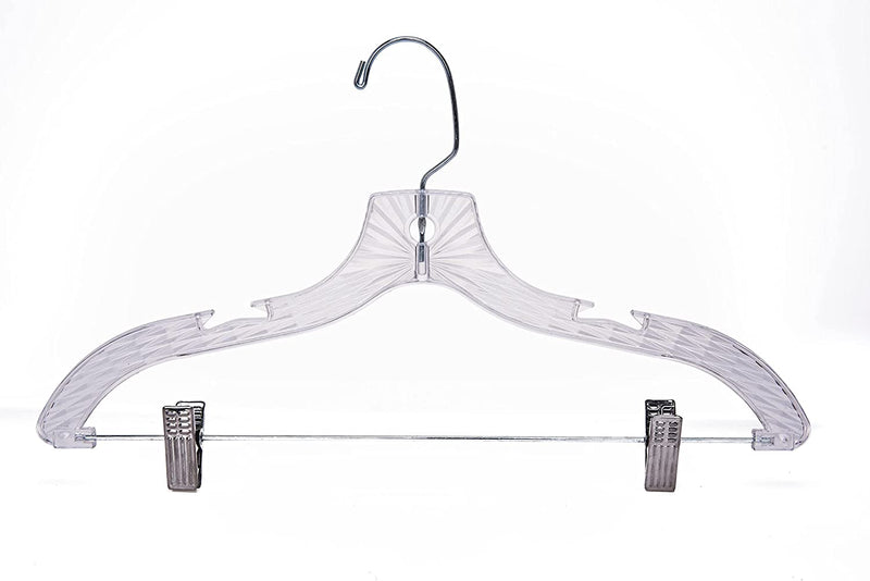 12 Quality Hangers Clear Skirt/Pant Hangers 12 Pack - Crystal Cut Hangers for Clothes - Durable Plastic Hanger Set - Dress Hangers with Clips - Heavy Duty Hangers - Nonslip Coat Suit and Shirt Hangers Sporting Goods > Outdoor Recreation > Fishing > Fishing Rods Quality Hangers   