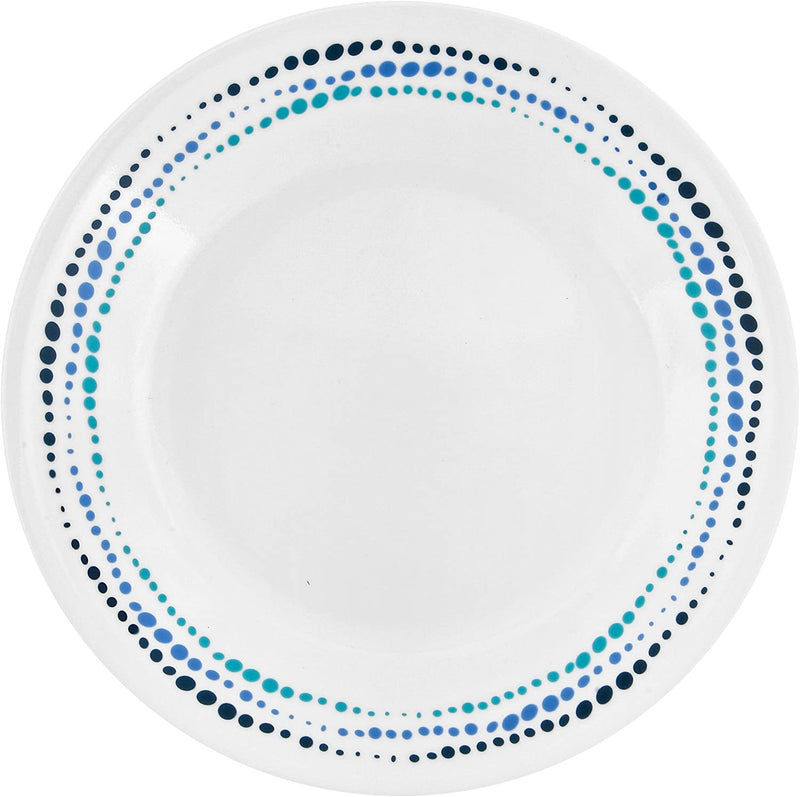 Corelle Livingware 16-Piece Dinnerware Set, Ocean Blues, Service for 4