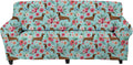 Doginthehole African Ethnic Style Sofa Slipcover Stretch Sofa Slipcover,Non Slip Fabric Couch Covers for Sectional Sofa Cushion Covers Furniture Protector Home & Garden > Decor > Chair & Sofa Cushions doginthehole Dachshund & Flower Medium 