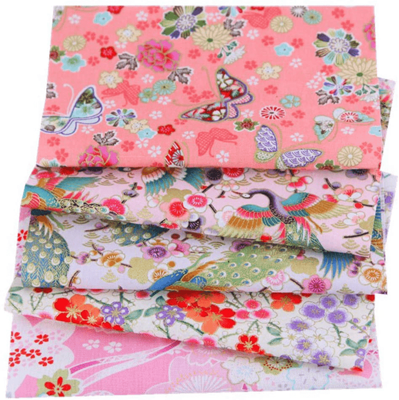 ACCOCO 30pcs 8" x 10"(20cm x 25cm) Cotton Craft Fabric Bundle Squares Patchwork,Japanese Style Cotton Wrapping Cloth Squares Quilting Fabric, Bundles of Fabric for DIY Patchwork Sewing Arts & Entertainment > Hobbies & Creative Arts > Arts & Crafts > Art & Crafting Materials > Textiles > Fabric ACCOCO   