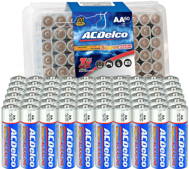 ACDelco 60-Count AA Batteries, Maximum Power Super Alkaline Battery, 10-Year Shelf Life, Recloseable Packaging Electronics > Electronics Accessories > Power > Batteries Powermax USA 60 Count (Pack of 1)  