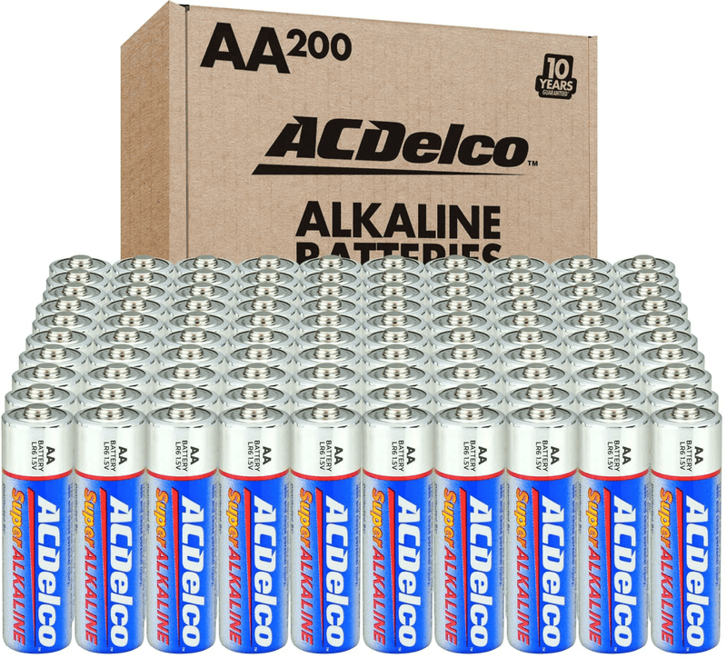 ACDelco 60-Count AA Batteries, Maximum Power Super Alkaline Battery, 10-Year Shelf Life, Recloseable Packaging Electronics > Electronics Accessories > Power > Batteries Powermax USA 200 Count (Pack of 1)  