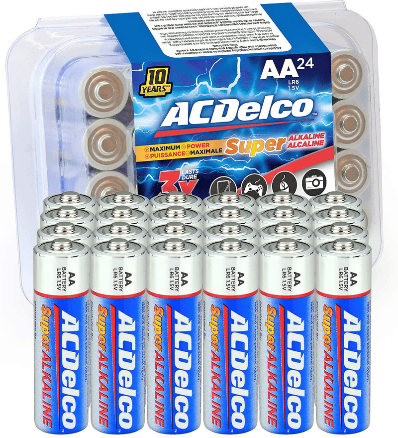 ACDelco 60-Count AA Batteries, Maximum Power Super Alkaline Battery, 10-Year Shelf Life, Recloseable Packaging Electronics > Electronics Accessories > Power > Batteries Powermax USA 24-Count  