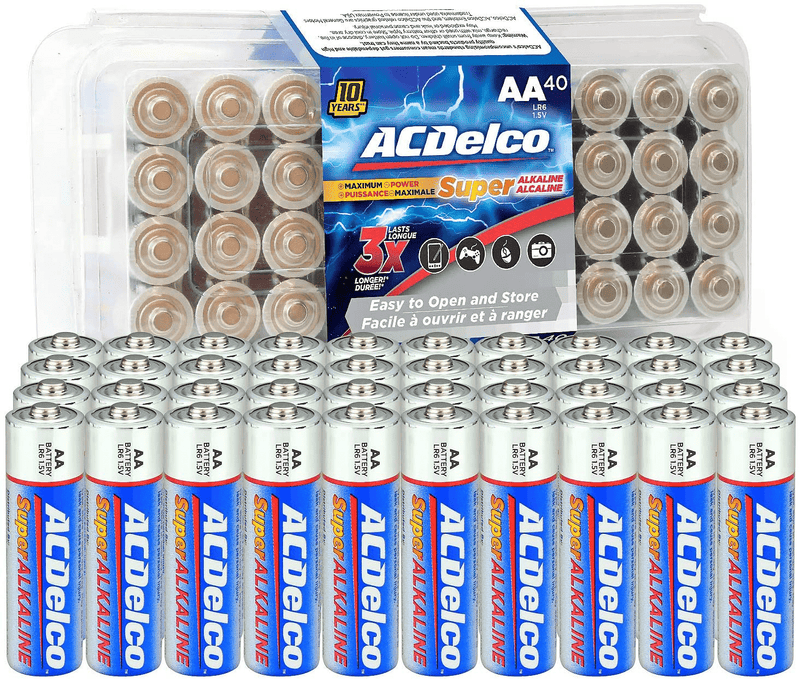 ACDelco 60-Count AA Batteries, Maximum Power Super Alkaline Battery, 10-Year Shelf Life, Recloseable Packaging Electronics > Electronics Accessories > Power > Batteries Powermax USA 40-Count  