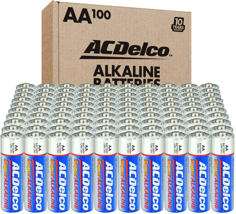 ACDelco 60-Count AA Batteries, Maximum Power Super Alkaline Battery, 10-Year Shelf Life, Recloseable Packaging Electronics > Electronics Accessories > Power > Batteries Powermax USA 100 Count (Pack of 1)  
