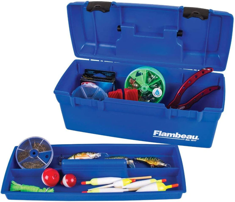 Flambeau Outdoors 6009TD Lil' Brute Fishing Tackle and Gear Box with Lift-Out Tray, Blue Sporting Goods > Outdoor Recreation > Fishing > Fishing Tackle Flambeau Inc.   