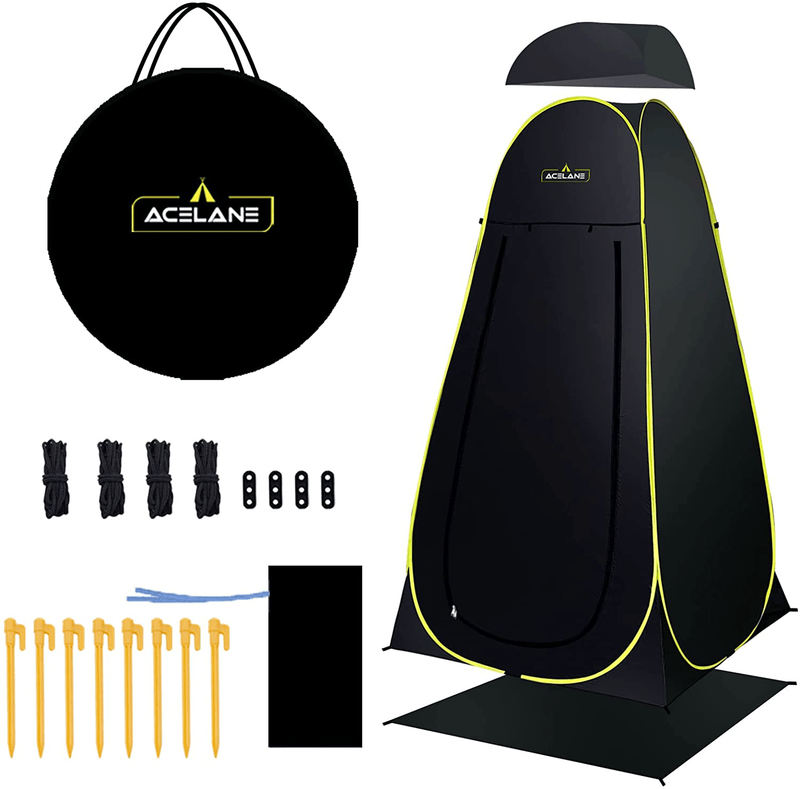 Acelane Pop up Privacy Tent Outdoor Shower Tent Camp Toilet Rain Shelter Instant Changing Room Fishing Tent with Carry Bag UPF 50+ Portable Easy Folding for Camping Hiking Beach Fishing Biking Travel Sporting Goods > Outdoor Recreation > Camping & Hiking > Portable Toilets & Showers Acelane   