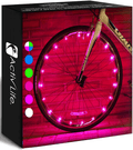 Activ Life LED Bicycle Wheel Lights (2 Tires, Multicolor) Best for Kids, Top Stocking Stuffers of 2021 Popular Gifts for Children Exercise Toys - Child Bday Party Outdoor Family Fun
