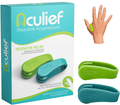 Aculief - Award Winning Natural Headache, Migraine, Tension Relief Wearable – Supporting Acupressure Relaxation, Stress Alleviation, Soothing Muscle Pain - Simple, Easy, Effective 2 Pack - (Teal) Electronics > Computers > Handheld Devices Aculief Teal & Green Regular (Pack of 2) 