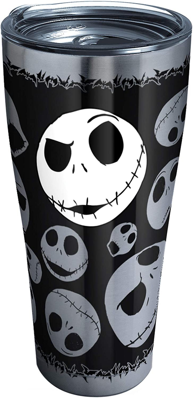 Tervis Disney-Nightmare before Christmas 25Th Anniversary Stainless Steel Insulated Tumbler with Clear and Black Hammer Lid, 20Oz, Silver Home & Garden > Kitchen & Dining > Tableware > Drinkware Tervis Stainless Steel 30oz 