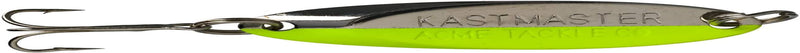 Acme Kastmaster Fishing Lure - Balanced and Aerodynamic for Huge Distance Casts and Wild Action without Line Twist Sporting Goods > Outdoor Recreation > Fishing > Fishing Tackle > Fishing Baits & Lures Acme Chrome/Chartreuse 3/4 oz. 