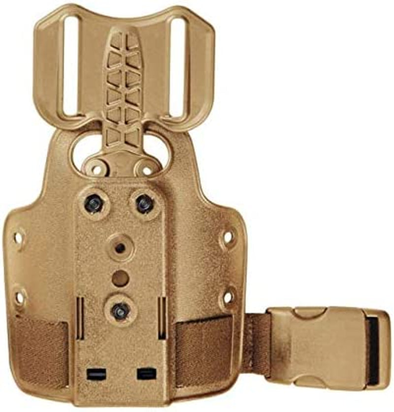 Safariland Drop Flex Adapter with Leg Shroud Assembly Polymer Sporting Goods > Outdoor Recreation > Winter Sports & Activities SAFARILAND (SAFARILAND) Flat Dark Earth Brown  