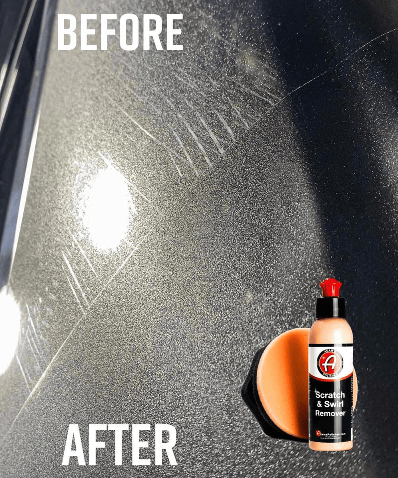 Adam’s Car Scratch & Swirl Remover Hand Correction System | Remove & Restore Paint Transfer, Minor Imperfections, & Oxidation | Paired with Orange Compound Correction Pad Applicator (2 Step Kit)  Adam's Polishes   