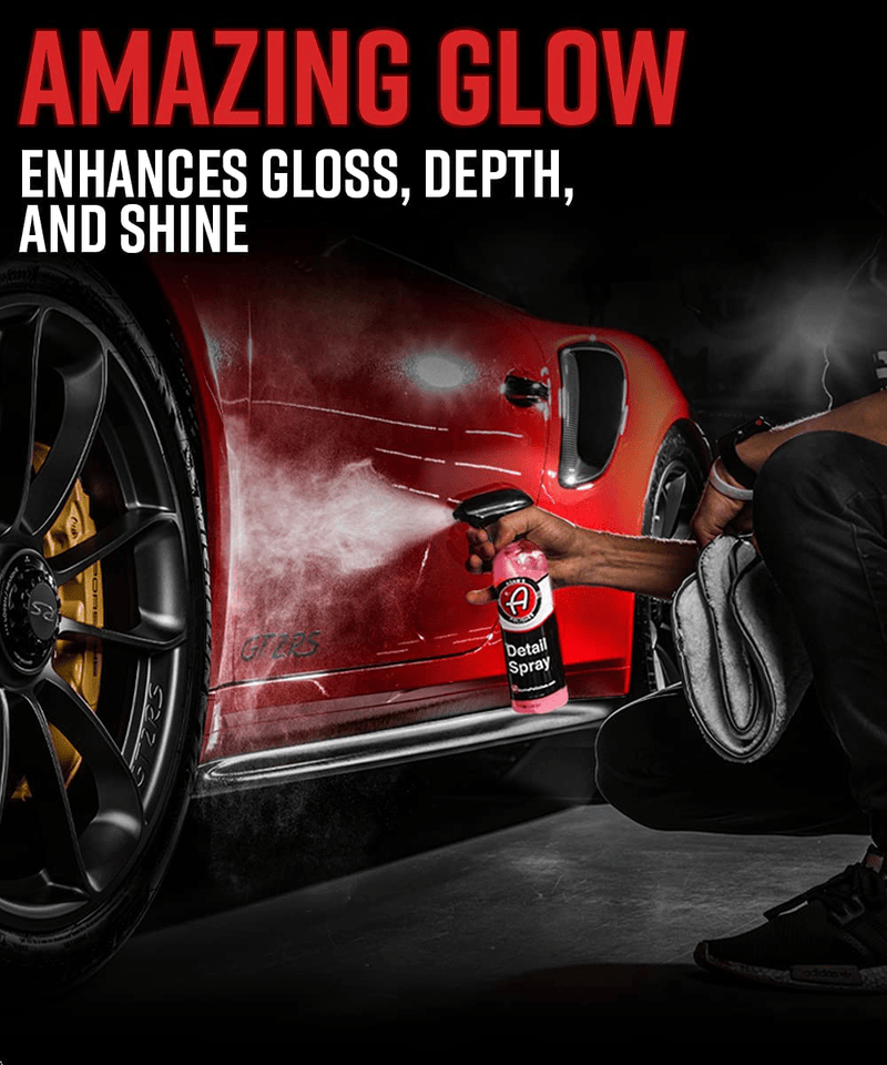 Adam's Detail Spray 16oz - Quick Waterless Detailer Spray for Car Detailing | Polisher Clay Bar & Car Wax Boosting Tech | Add Shine Gloss Depth Paint | Car Wash Kit & Dust Remover Vehicles & Parts > Vehicle Parts & Accessories > Vehicle Maintenance, Care & Decor > Vehicle Paint Adam's Polishes   
