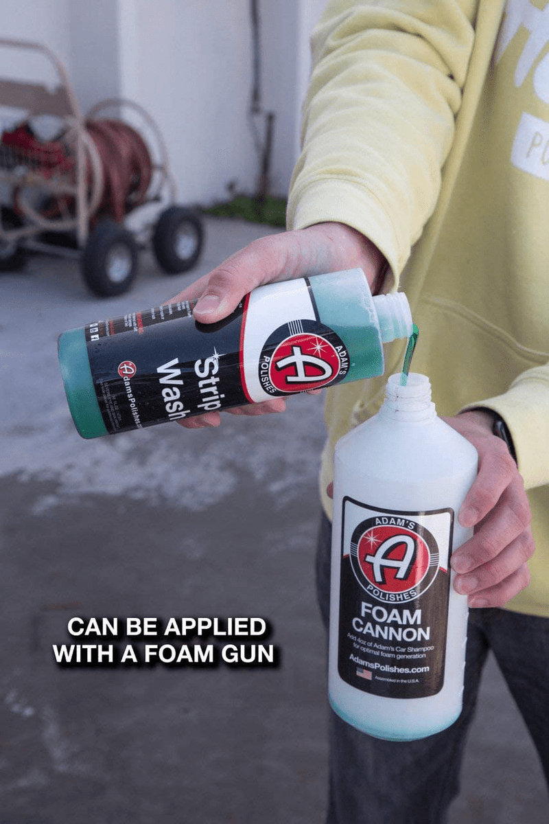 Adam's Strip Car Wash Soap - Sealant & Car Wax Remover Shampoo | Thick Suds For Use In Car Cleaning Kit, Foam Cannon, Foam Gun, Sponge, Mitt, Chamois | Safe For Paint Glass Wheel Tire Ceramic Coating Vehicles & Parts > Vehicle Parts & Accessories > Vehicle Maintenance, Care & Decor > Vehicle Paint ADAM'S POLISHES   