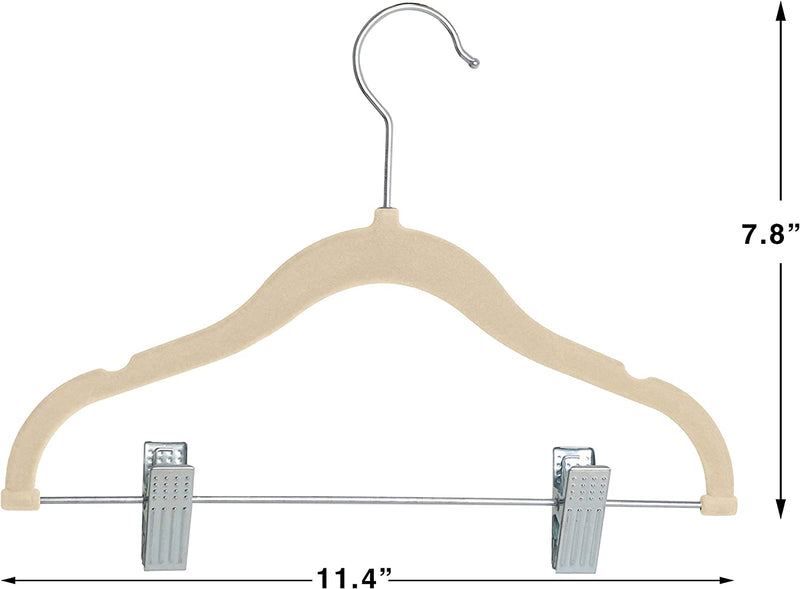 Finnhomy Non-Slip Clothes Hangers for Baby and Kids 20-Pack Velvet Hangers with Movable Clips, Heavy-Duty and Space-Saving for Pants,Skirts, Coat, Beige Sporting Goods > Outdoor Recreation > Fishing > Fishing Rods Finnhomy   