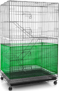 Adjustable Bird Cage Net Cover Birdcage Seed Feather Catcher Soft Skirt Guard Birdcage Nylon Mesh Netting for Parrot Parakeet Macaw round Square Cages (Yellow, 118 X 15 Inch/ 300 X 37 Cm) Animals & Pet Supplies > Pet Supplies > Bird Supplies > Bird Cages & Stands Shappy Green 118 x 15 Inch/ 300 x 37 cm 