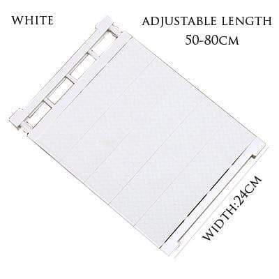 Adjustable Shelf Closet Organizer Storage 15380748-white-50-80cm white-50-80cm KOL DEALS
