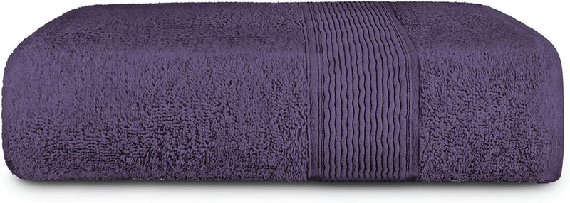 Adobella Oversized Premium Turkish Bath Collection Towel, 100% Combed Turkish Cotton, 650 GSM, Super Plush, Ultra Absorbent and Quick Dry, Includes 1 Jumbo XXL Bath Towel, 40 X 80 Inch, Purple Home & Garden > Linens & Bedding > Towels Adobella   