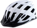 Adult Bike Helmets, Adjustable Mens Womens Bicycle Helmet, Lightweight Road Mountain Cycling Safety Sports Helmets with Detachable Visor Sporting Goods > Outdoor Recreation > Cycling > Cycling Apparel & Accessories > Bicycle Helmets TLAMEE White L:58-62cm/22.8''-24.4'' 