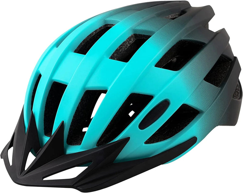 Adult Bike Helmets, Adjustable Mens Womens Bicycle Helmet, Lightweight Road Mountain Cycling Safety Sports Helmets with Detachable Visor Sporting Goods > Outdoor Recreation > Cycling > Cycling Apparel & Accessories > Bicycle Helmets TLAMEE Mint-green L:58-62cm/22.8''-24.4'' 